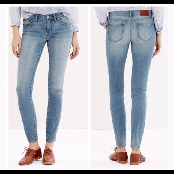 Madewell Skinny Skinny Light Wash Jeans - Picture 1 of 4